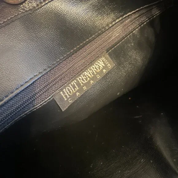 Holt Renfrew Vintage Leather Black Bag - Picture 9 of 9